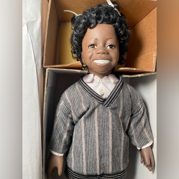 The Little Rascals Buckwheat Vintage Porcelain Doll - Picture 5 of 10